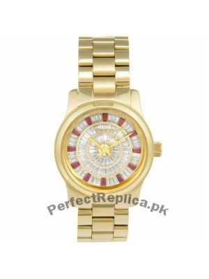 Michael Kors Runway Red Glitz Gold Tone Watch Price in Pakistan