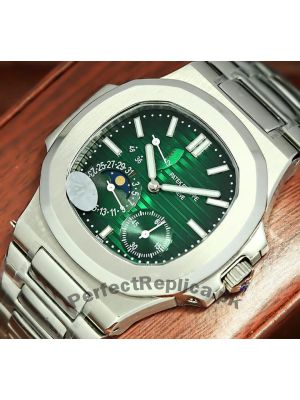Patek Philippe Nautilus Moonphase Green Dial Watch Price in Pakistan