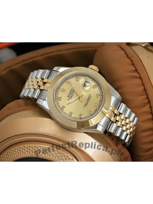 Rolex Datejust Two Tone Gold Dial Watch Price in Pakistan