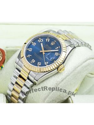 ROLEX Datejust  Blue Concentric Dial Two Tone Watch Price in Pakistan