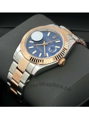 Rolex Datejust Blue Dial Men's Two Tone Watch Price in Pakistan