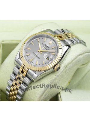 Rolex Datejust Grey Dial Two Tone Watch Price in Pakistan