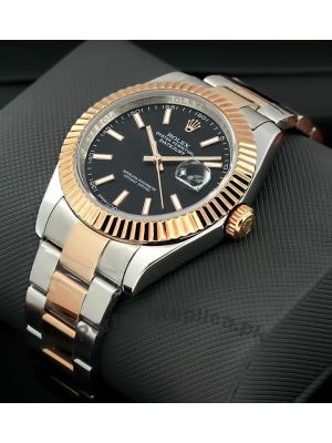 Rolex Datejust Two-Tone Black Dial Watch Price in Pakistan