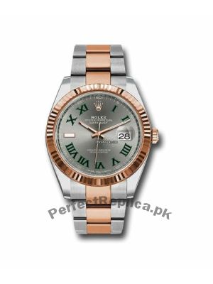 Rolex Datejust Green Roman Numeral Men's Watch Price in Pakistan