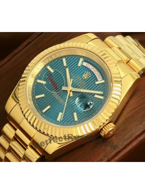 Rolex Day-Date Blue Stripe Motif Index Dial Swiss Wach Price in Pakistan