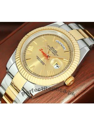 Rolex Day-Date  Roman Dial Two Tone Watch 2021 Price in Pakistan