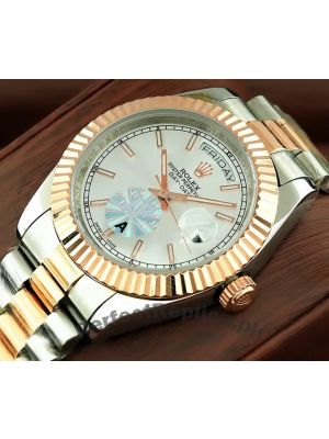 Rolex Day-Date Silver Dial Two Tone Watch Price in Pakistan