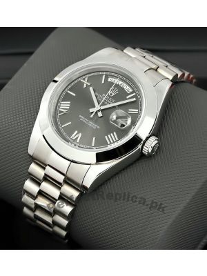 Rolex Day Date Dark Rhodium Dial Watch Price in Pakistan