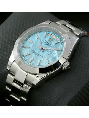Rolex Day Date Ice Blue Diagonal Motif Dial Watch Price in Pakistan