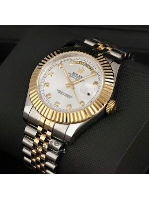 Rolex Day Date President Two Tone Silver Dial Watch Price in Pakistan