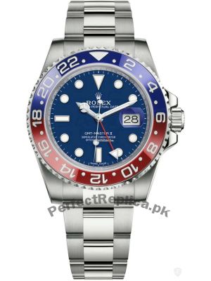 Rolex GMT Master II  Pepsi Bezel Blue Dial Watch Price in Pakistan