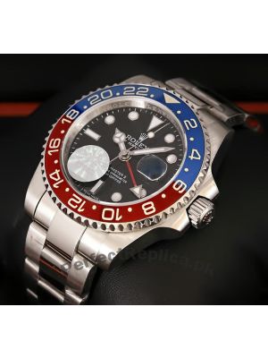 Rolex GMT Master II With Pepsi Bezel Swiss Watch Price in Pakistan