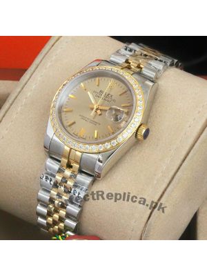 Rolex Oyster Perpetual Datejust Diamond Bezel Watch Price in Pakistan