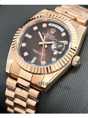 Rolex Oyster Perpetual Day-Date Brown Dial Watch Price in Pakistan