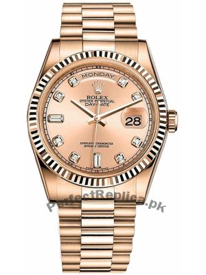 Rolex Day Date President Rose Gold Watch Price in Pakistan