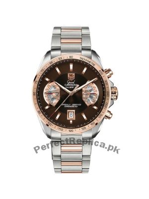 Tag Heuer Grand Carrera Calibre 17 Brown Dial-Stainless Steel Watch Price in Pakistan