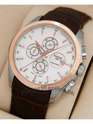 Tissot 1853 Couturier Chronograph Brown Leather Starp Watch Price in Pakistan