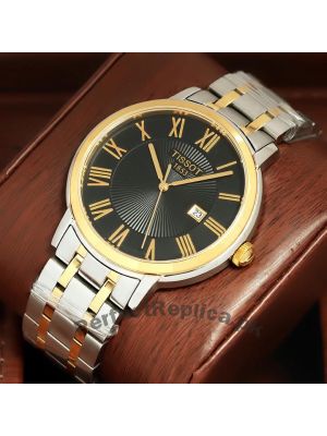 Tissot T-Classic Two Tone Black Dial Watch Price in Pakistan