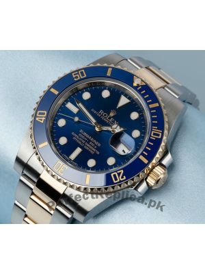 Rolex Submariner Two Tone Blue Dial Swiss Watch Price in Pakistan