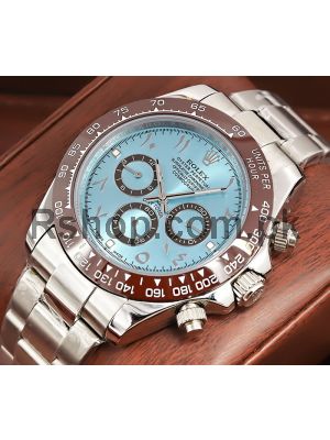 Rolex Daytona Platinum Ice-Blue Arabic Dial 116506 Watch
