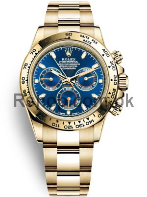 Rolex Daytona Yellow Blue Dial Watch