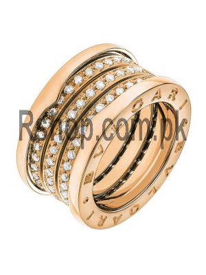 Bvlgari Rose Gold  Diamond B.Zero1 Ring Price in Pakistan