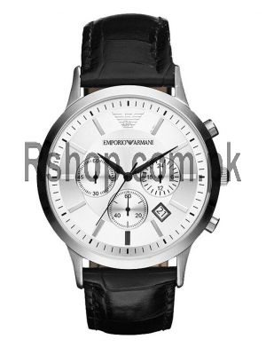 Emporio Armani Men's AR2432 Black Leather Watch AR2432  (Same as Original) Price in Pakistan