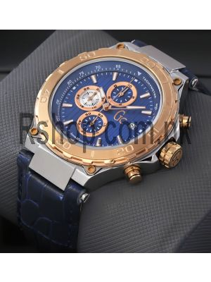 Guess Men's Rose Gold-Tone And Blue Watch Price in Pakistan