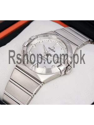 Omega Constellation Silver Unisex Watch Price in Pakistan