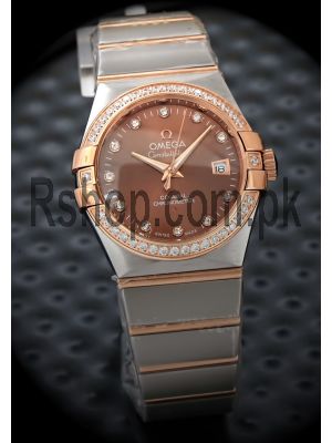 Omega Constellation Unisex Brown Dial Watch Price in Pakistan