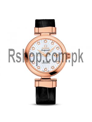 Omega Ladymatic white Dial-Leather Strap Watch Price in Pakistan