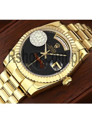 Rolex Day-Date Onyx Dial Swiss Watch Price in Pakistan